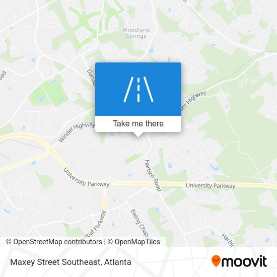 Mapa de Maxey Street Southeast