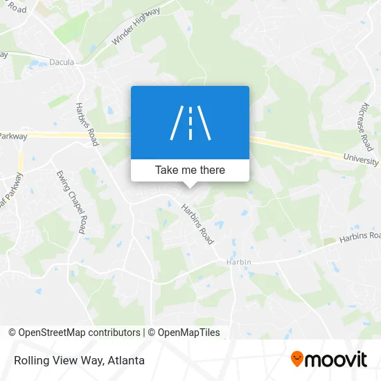 Rolling View Way map