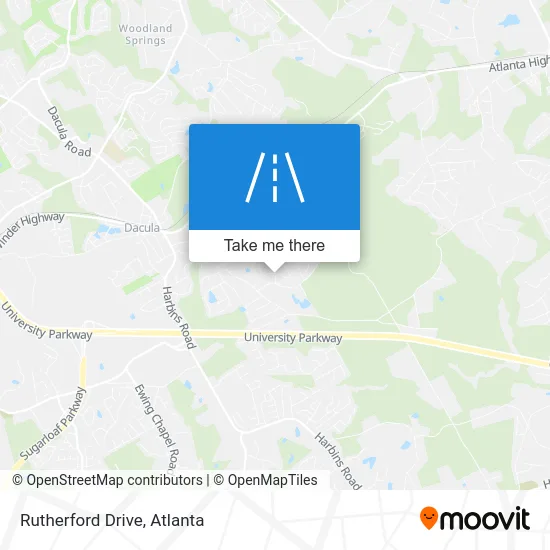 Rutherford Drive map