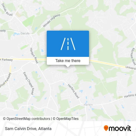 Sam Calvin Drive map