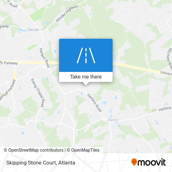 Skipping Stone Court map