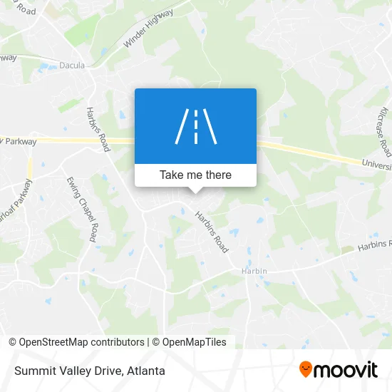Summit Valley Drive map