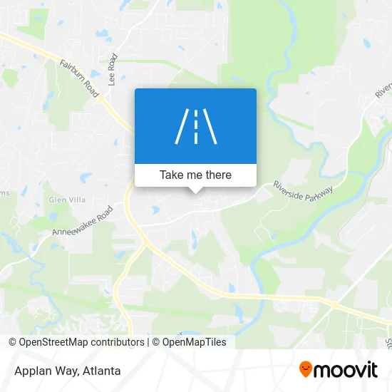 Applan Way map