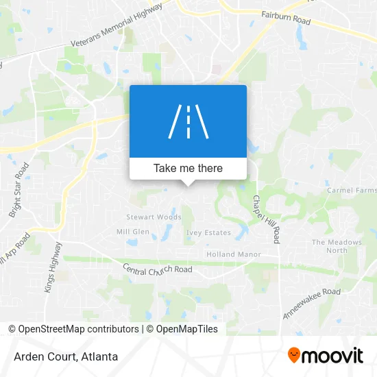 Arden Court map