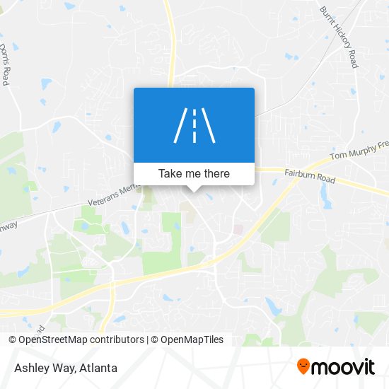 Ashley Way map