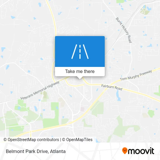 Belmont Park Drive map