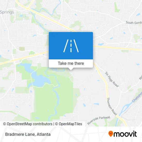 Bradmere Lane map