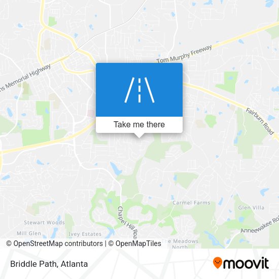 Mapa de Briddle Path