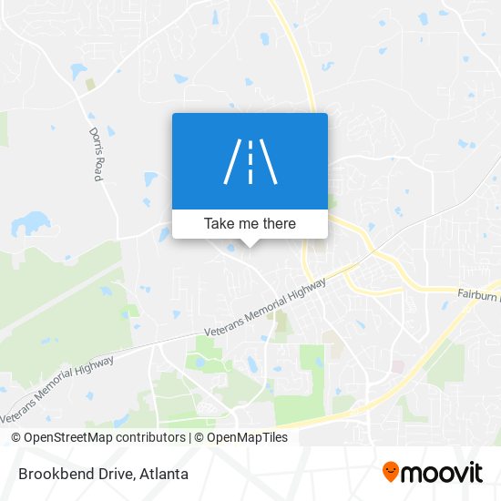 Brookbend Drive map