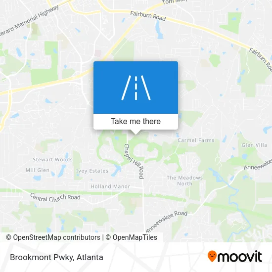 Brookmont Pwky map