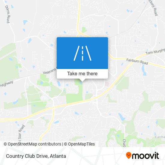 Country Club Drive map