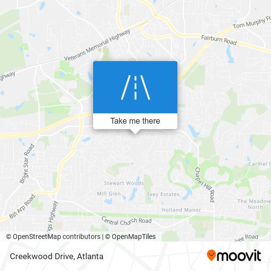 Mapa de Creekwood Drive