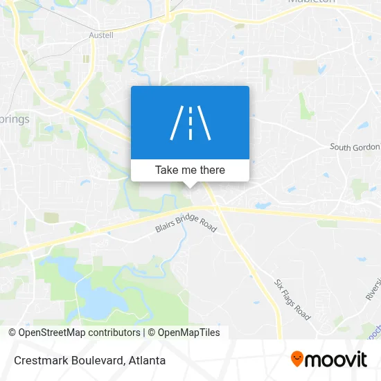 Crestmark Boulevard map