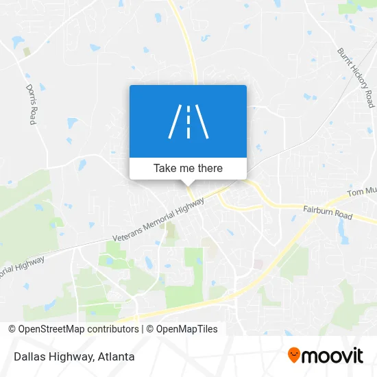 Dallas Highway map