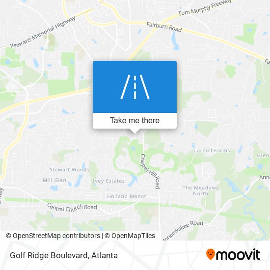 Golf Ridge Boulevard map