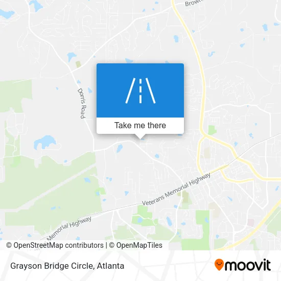 Grayson Bridge Circle map
