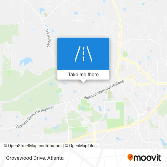 Grovewood Drive map