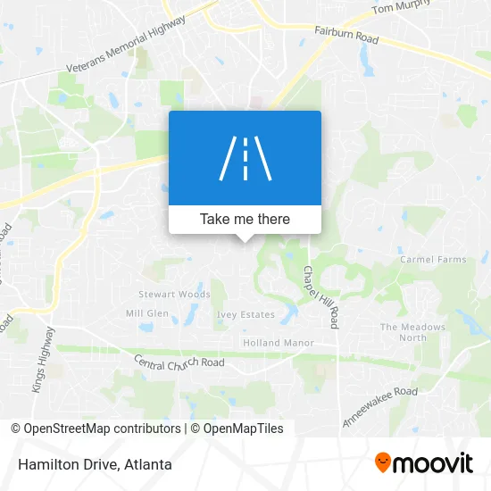 Hamilton Drive map