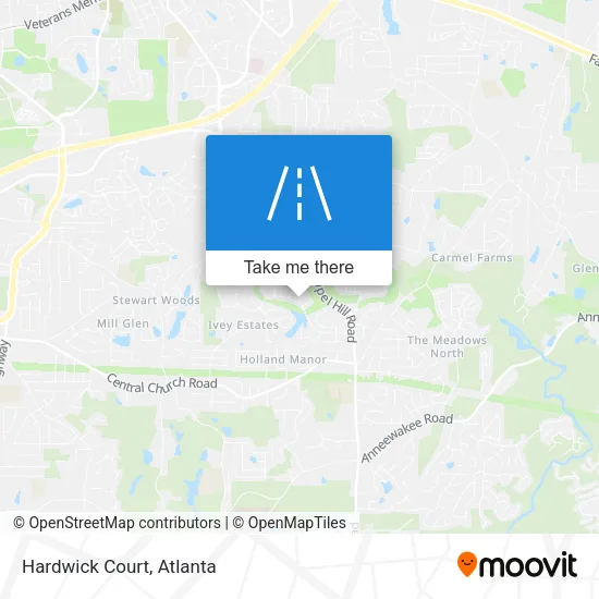 Hardwick Court map