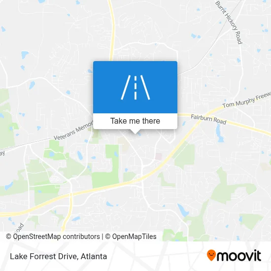 Lake Forrest Drive map