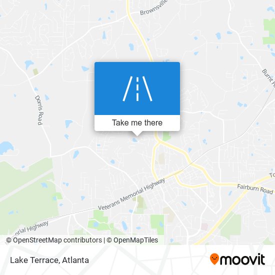 Lake Terrace map