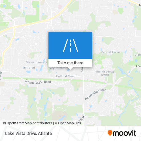 Lake Vista Drive map