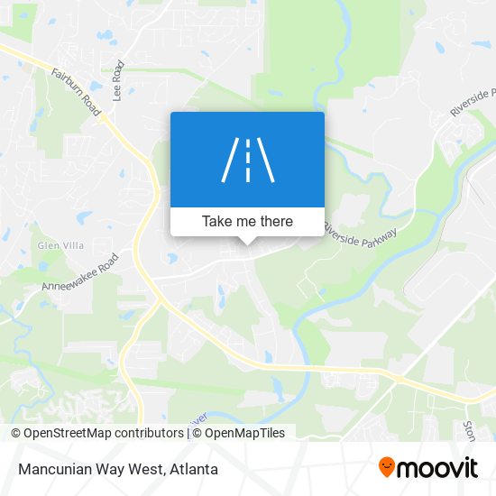 Mapa de Mancunian Way West