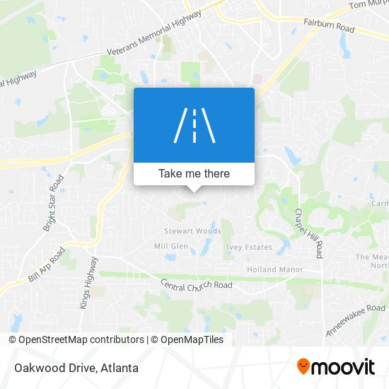 Mapa de Oakwood Drive