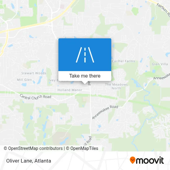 Oliver Lane map