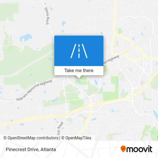 Pinecrest Drive map