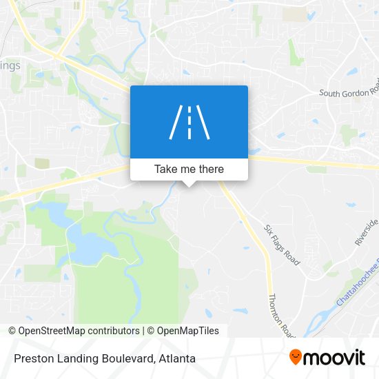 Mapa de Preston Landing Boulevard