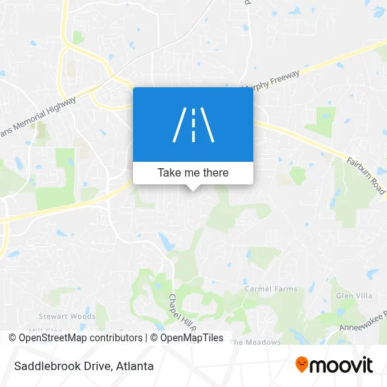 Saddlebrook Drive map