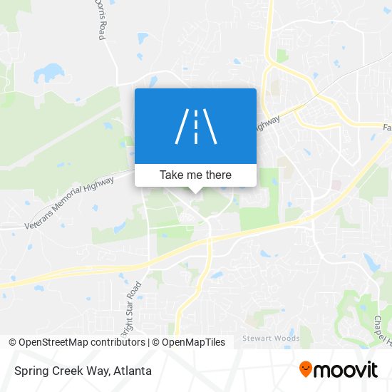 Spring Creek Way map