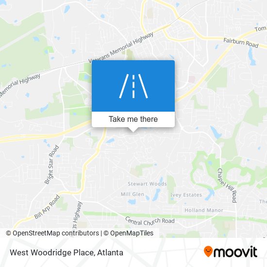 West Woodridge Place map