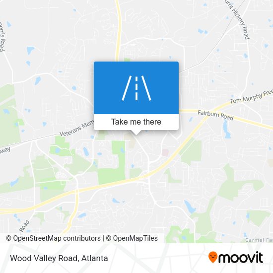 Wood Valley Road map