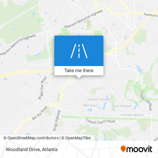 Woodland Drive map