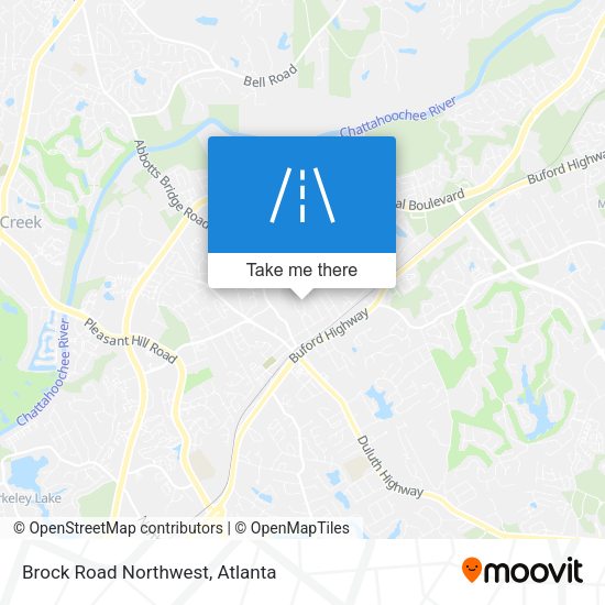 Brock Road Northwest map