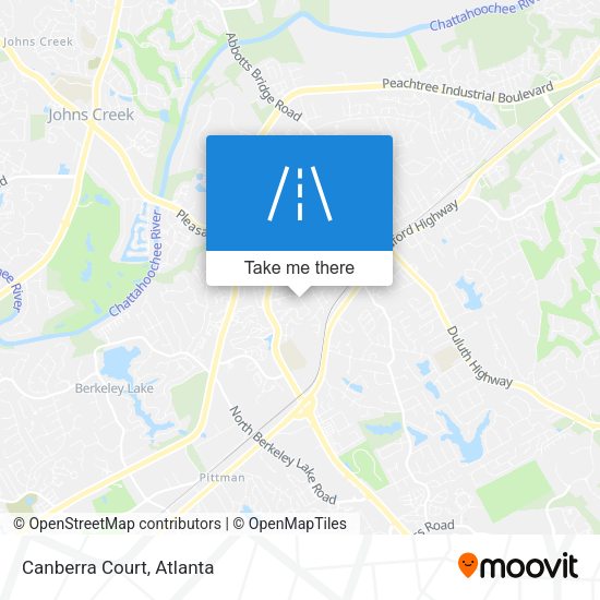 Mapa de Canberra Court