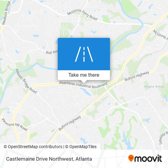 Castlemaine Drive Northwest map