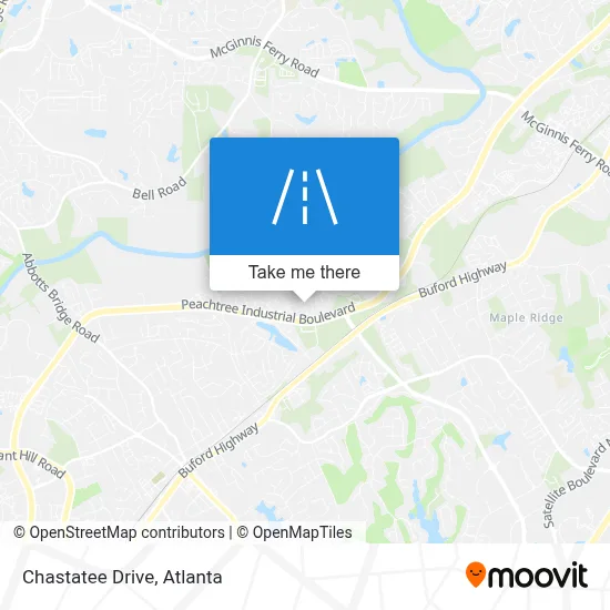 Chastatee Drive map