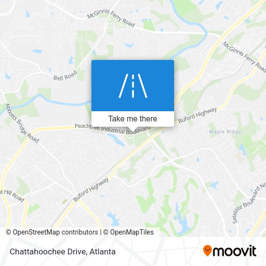 Chattahoochee Drive map