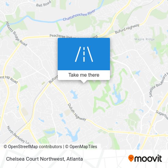 Mapa de Chelsea Court Northwest