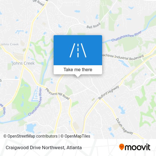 Craigwood Drive Northwest map