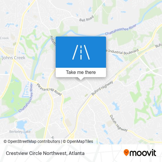 Crestview Circle Northwest map