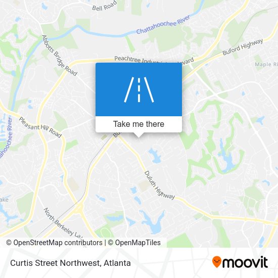 Curtis Street Northwest map