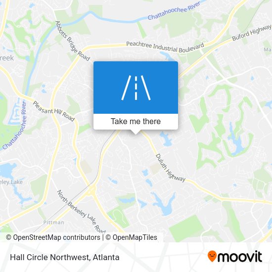 Hall Circle Northwest map