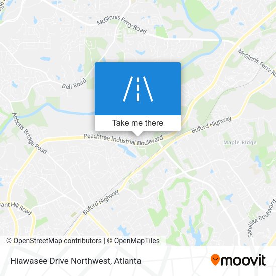 Hiawasee Drive Northwest map
