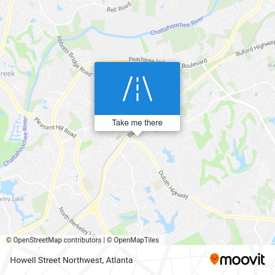 Mapa de Howell Street Northwest
