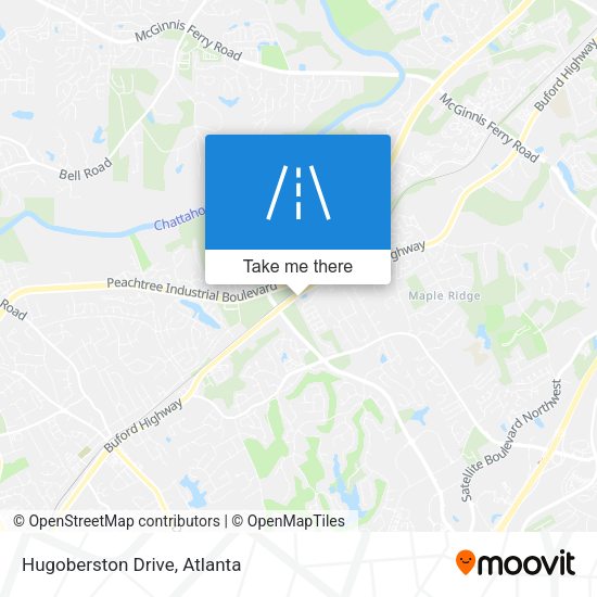 Hugoberston Drive map