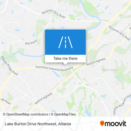 Lake Burton Drive Northwest map